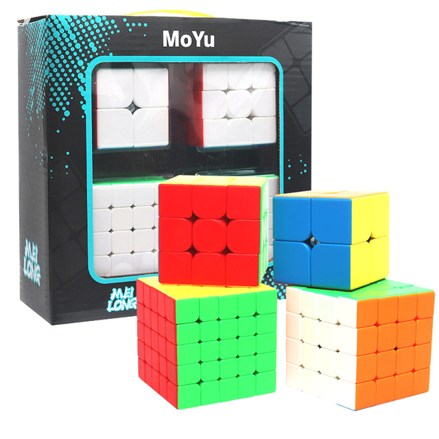 2x2x2 3x3x3 4x4x4 5x5x5 Magic Cube  Speed Cube Set 2x2 3x3 4x4 5x5 - Moyu  Gift Box - Aliexpress